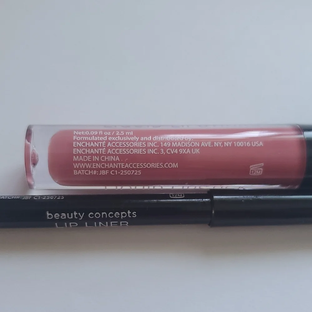 Beauty Concepts Mauve Liquid Lipstick and Lip Liner Set